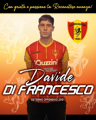 Davide Di Francesco è il primo colpo in attacco della Recanatese